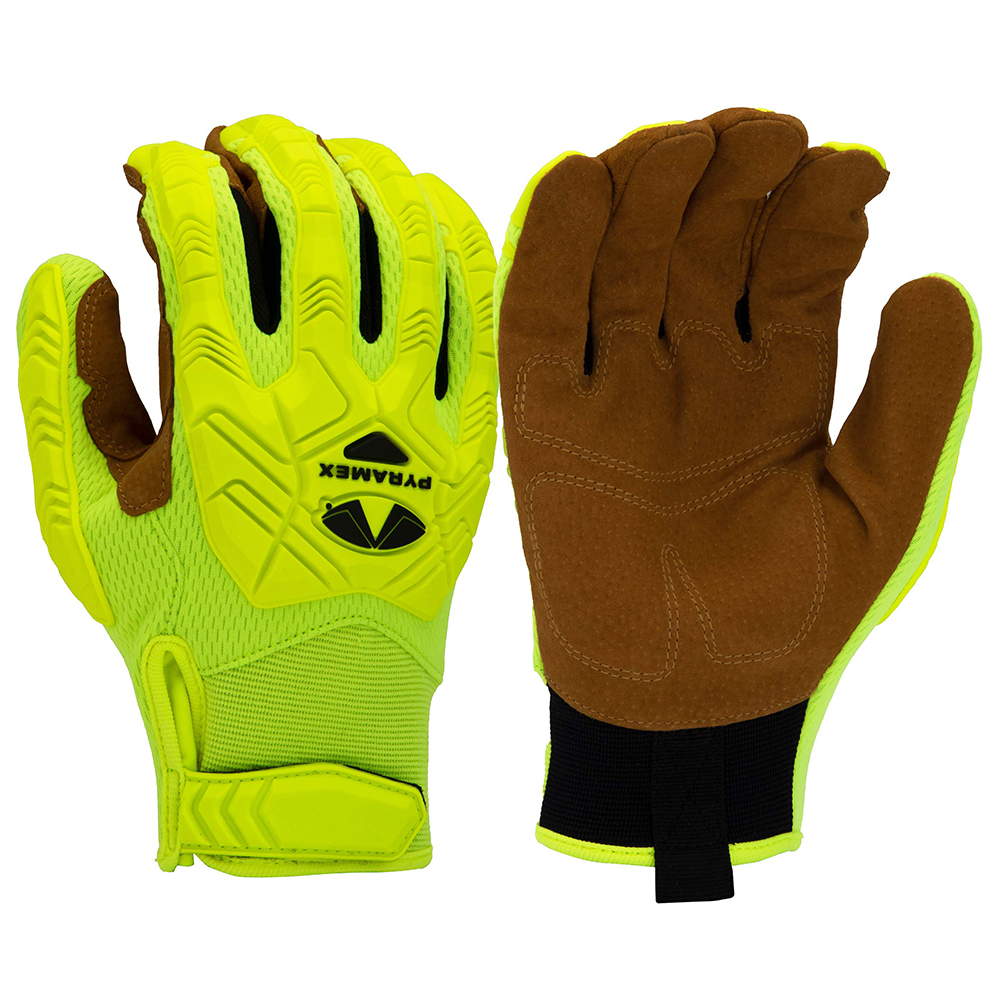 Pyramex Safety GL202HT TPR Leather Palm Impact Gloves