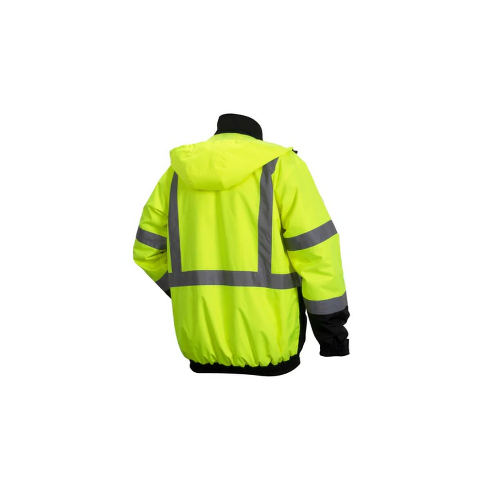 Pyramex Safety RJ3210T Class 3 Bomber Jacket Tall Lime