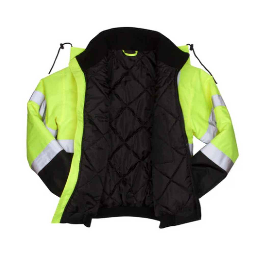 Pyramex Safety RJ3210T Class 3 Bomber Jacket Tall Lime