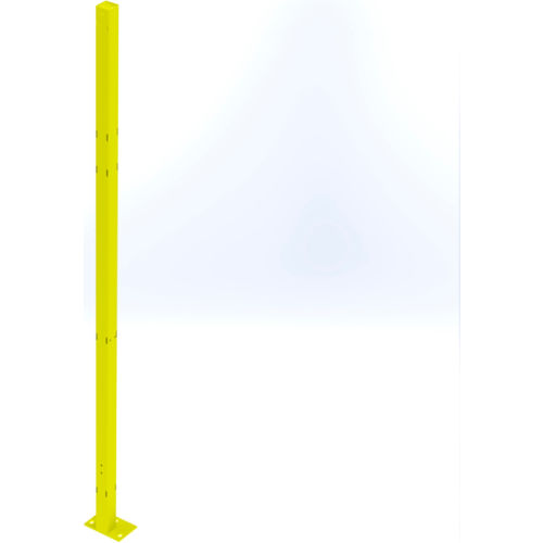 Husky Rack And Wire XG5508T Velox, Machine Guard Sliding Door Post, 8' H, Safety Yellow