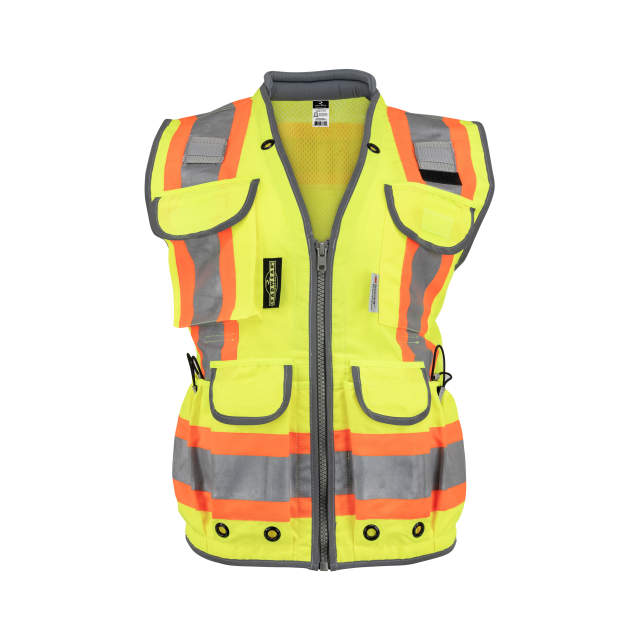 Radians SV55W Women's Heavy Duty Engineer Vest Hi-Vis Green