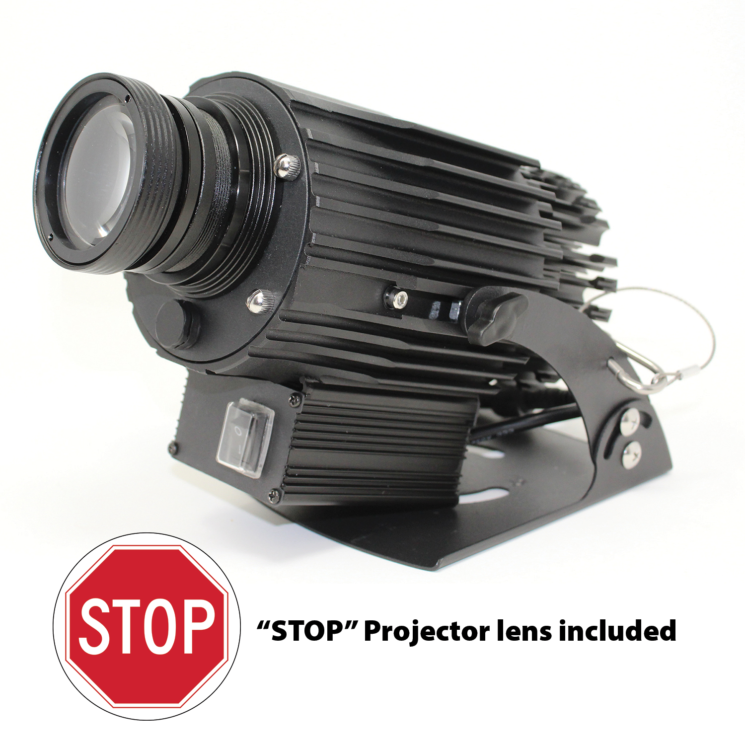Vestil VSP-12-001 Virtual Sign Projector, 39 3/8' Max Distance, Stop Sign