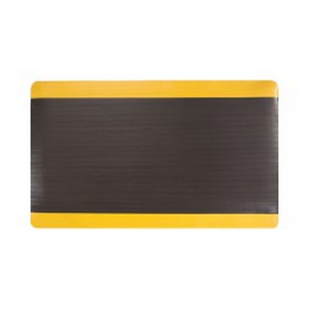 Apache Mills 34470090030000500 Anti-Fatigue Invigorator Black Mat - 3x5