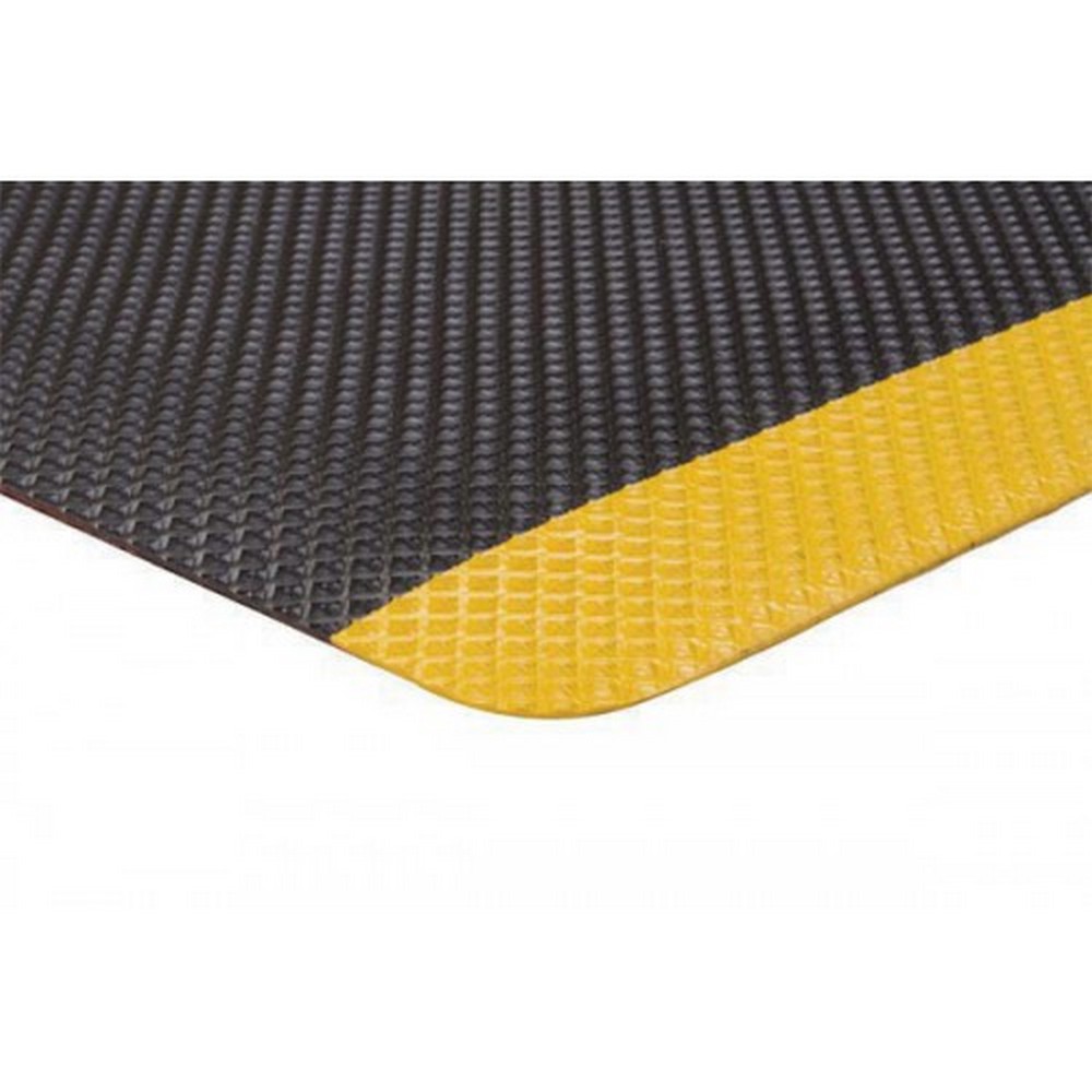 Apache Mills 39136090320006000 Supreme SlipTech Black-Yellow Mat - 2x60