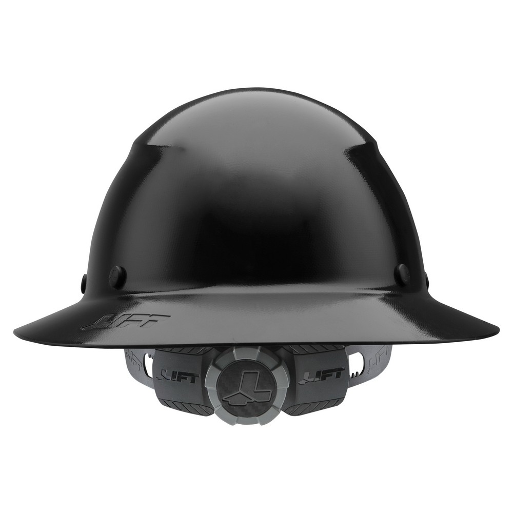 Lift Safety HDF-15KG DAX Fiber Resin Full Brim Hard Hat, Black