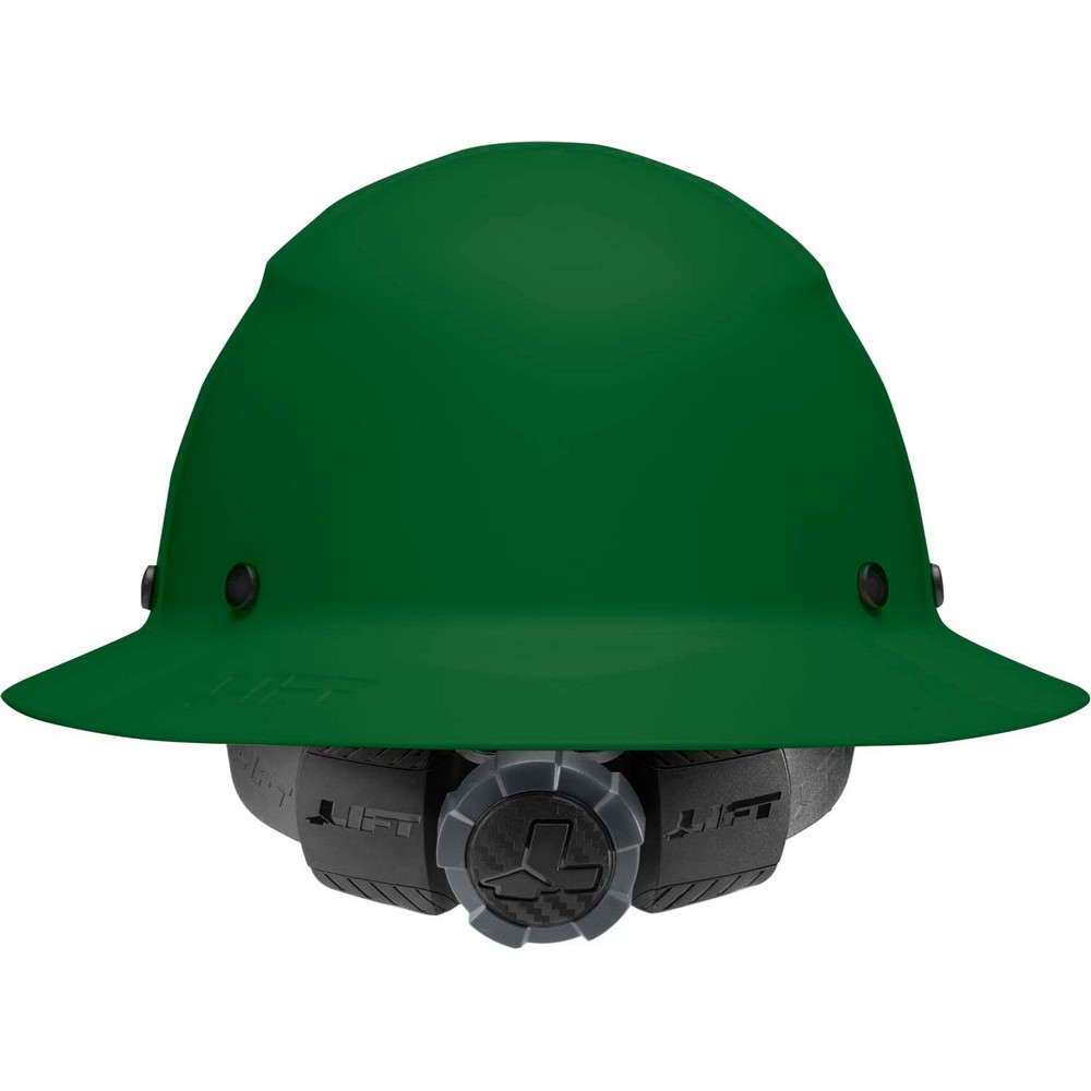Lift Safety HDF-19GG DAX Fiber Resin Full Brim Hard Hat, Green
