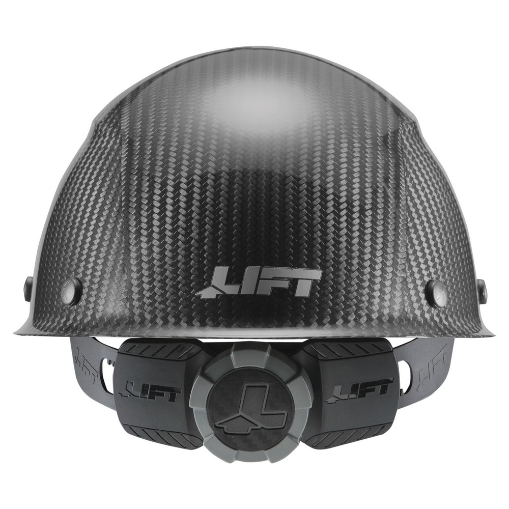 Lift Safety HDCC-17KG DAX Carbon Fiber Cap Style Hard Hat, Black