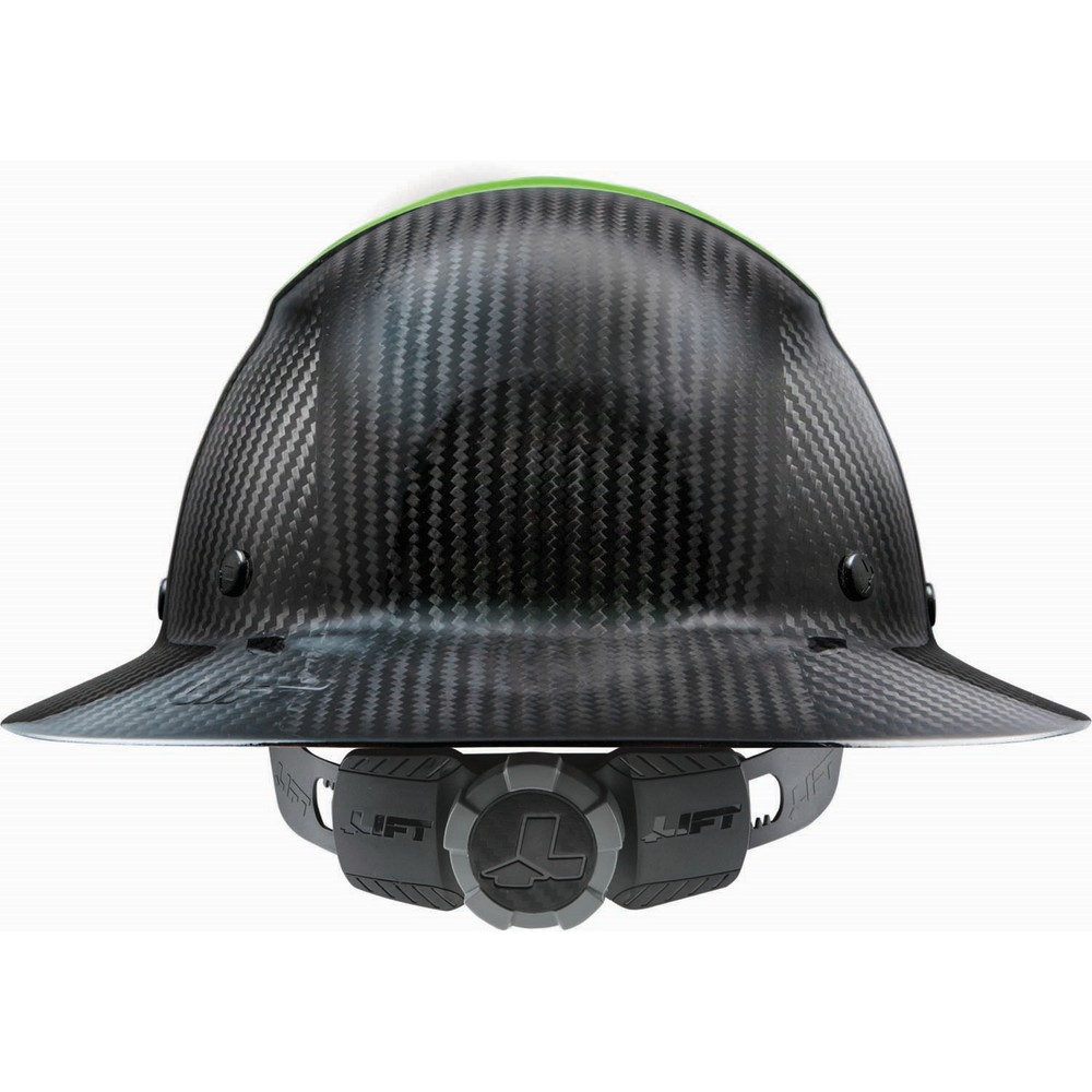 Lift Safety HDF50C-20GC DAX Carbon Fiber Cap Style Hard Hat, Lime Green/Black