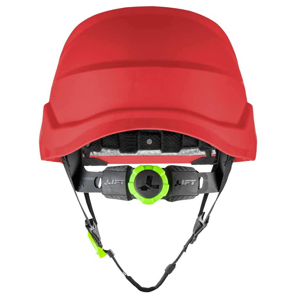 Lift Safety HRX-22RE2 RADIX Non-Vented Type II Safety Helmet, Red