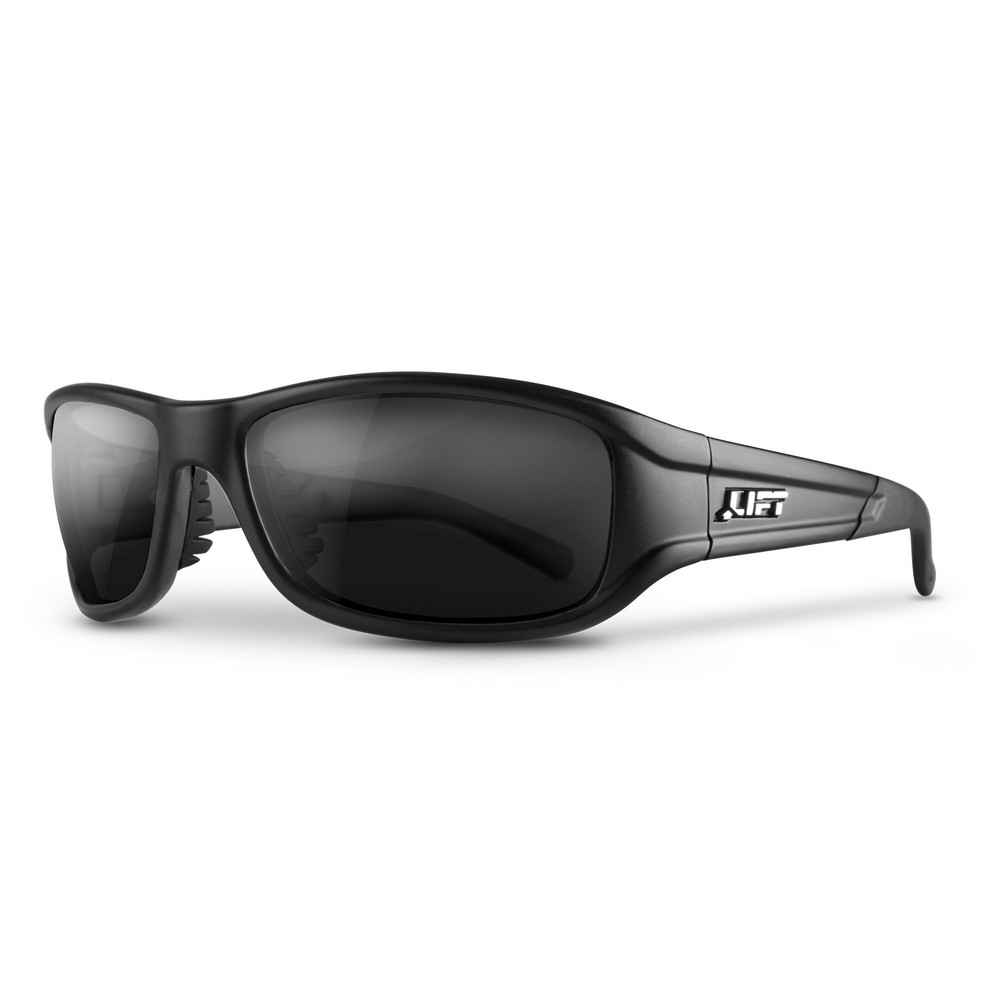 Lift Safety EAS-14MKST ALIAS Safety Glasses Matte Black, Smoke Lens