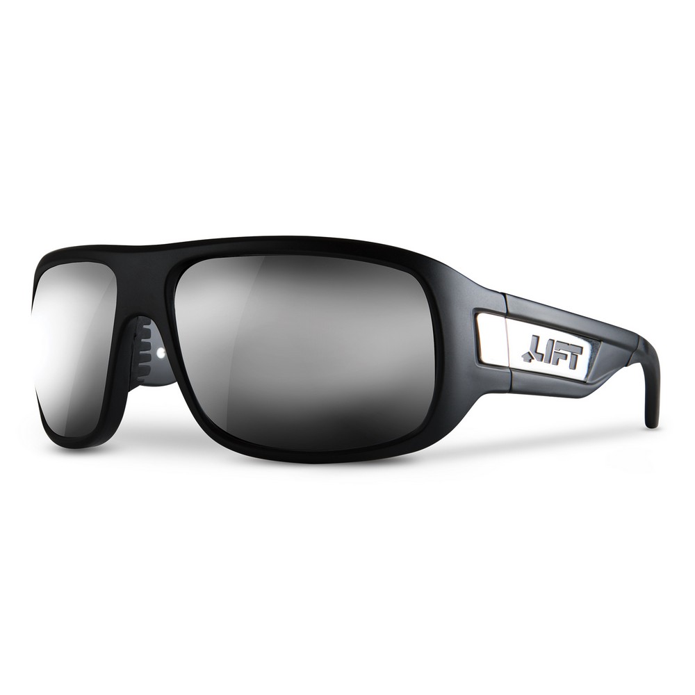 Lift Safety EBD-15MKSR BOLD Safety Glasses Matte Black, Silver Revo Lens