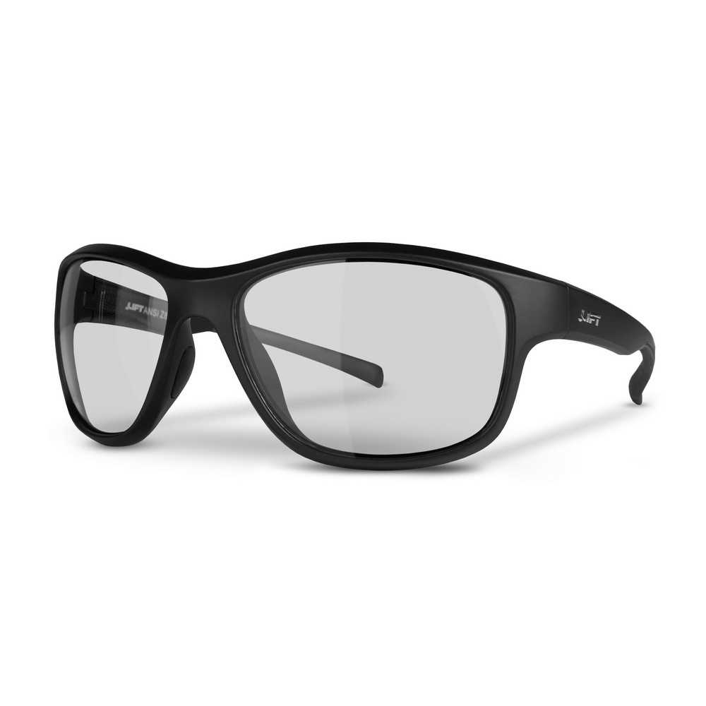 Lift Safety EDE-21MKC Delamo Safety Glasses Black Matte, Clear Lens