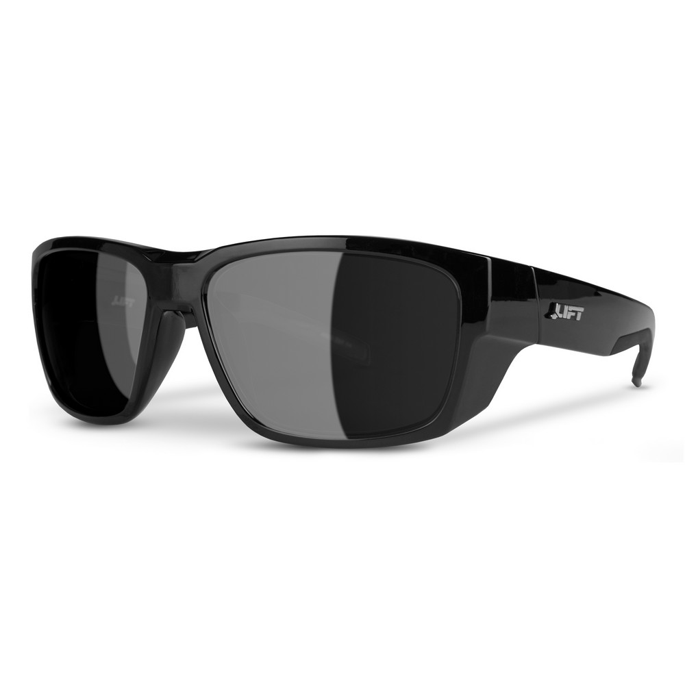 Lift Safety EFU-21BKM Fusion Safety Glasses Black Gloss, Mirror Lens