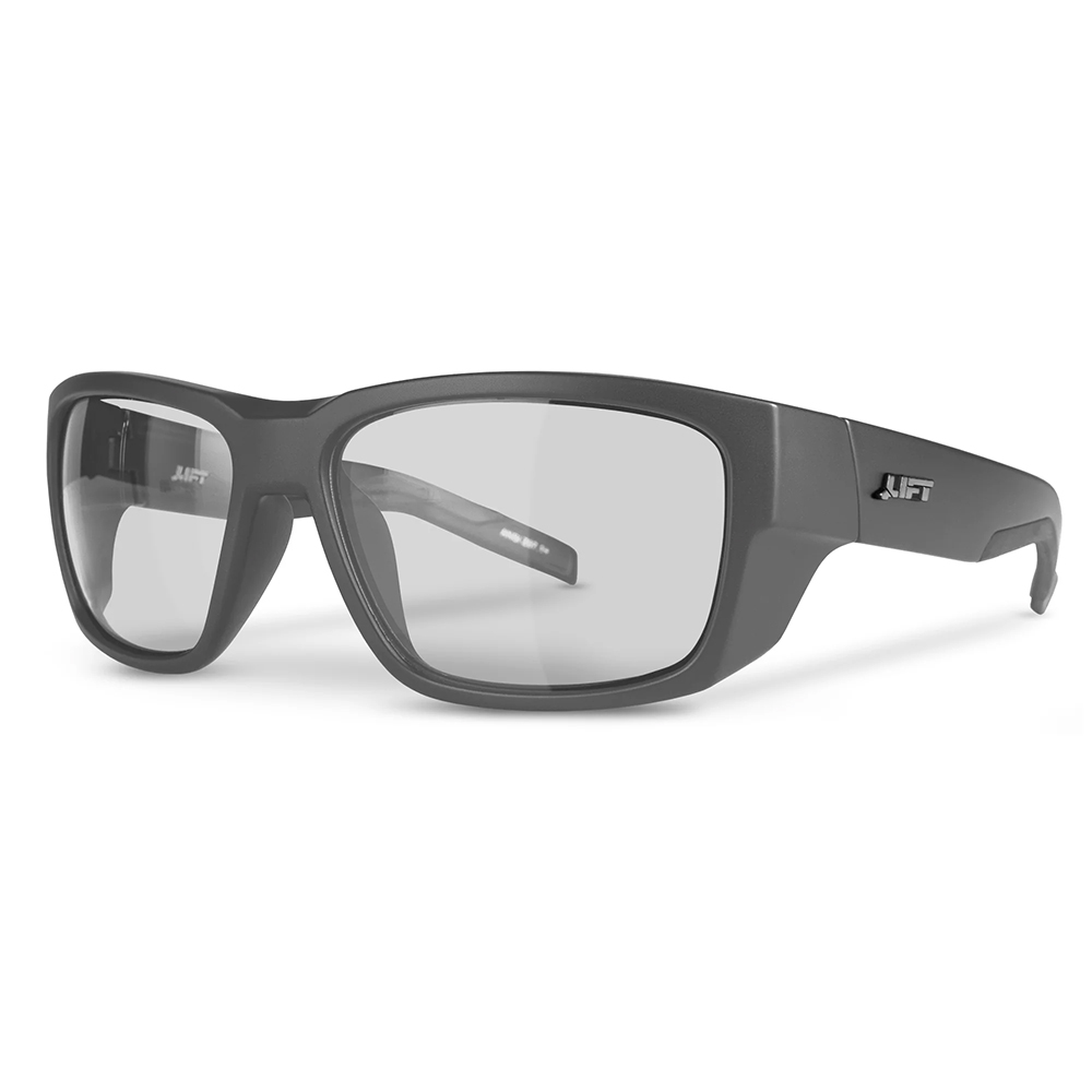 Lift Safety EFU-21CHC Fusion Safety Glasses Black Fade, Clear Lens