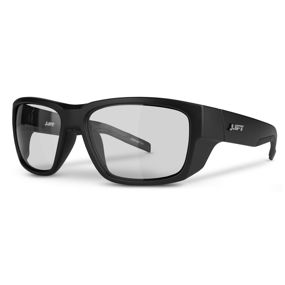 Lift Safety EFU-21MKC Fusion Safety Glasses Black Matte, Clear Lens