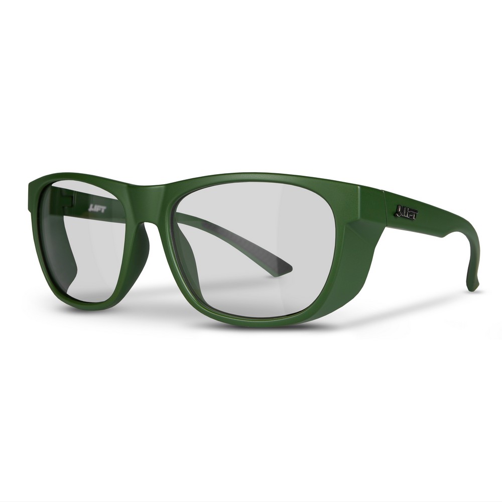Lift Safety ETR-21ODC Tracker Safety Glasses Olive Drab, Clear Lens