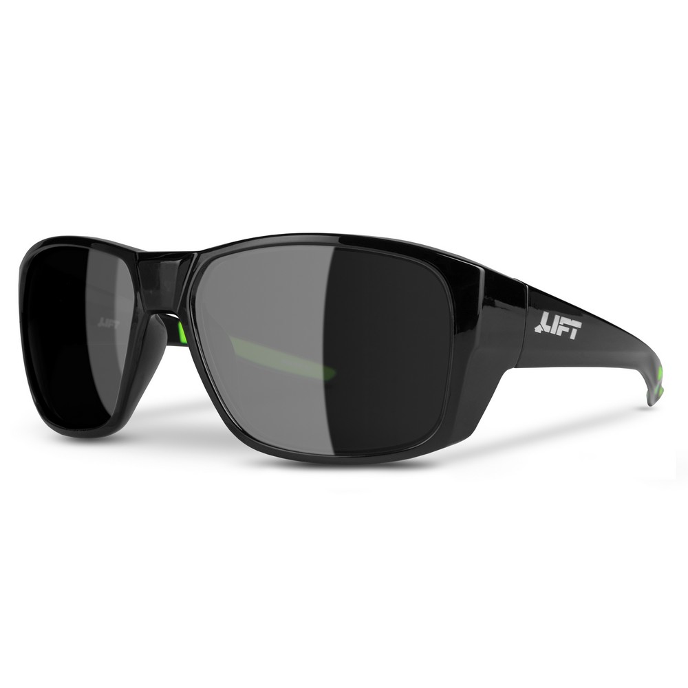 Lift Safety EVA-21BKM Vanguard Safety Glasses Black Gloss, Mirror Lens