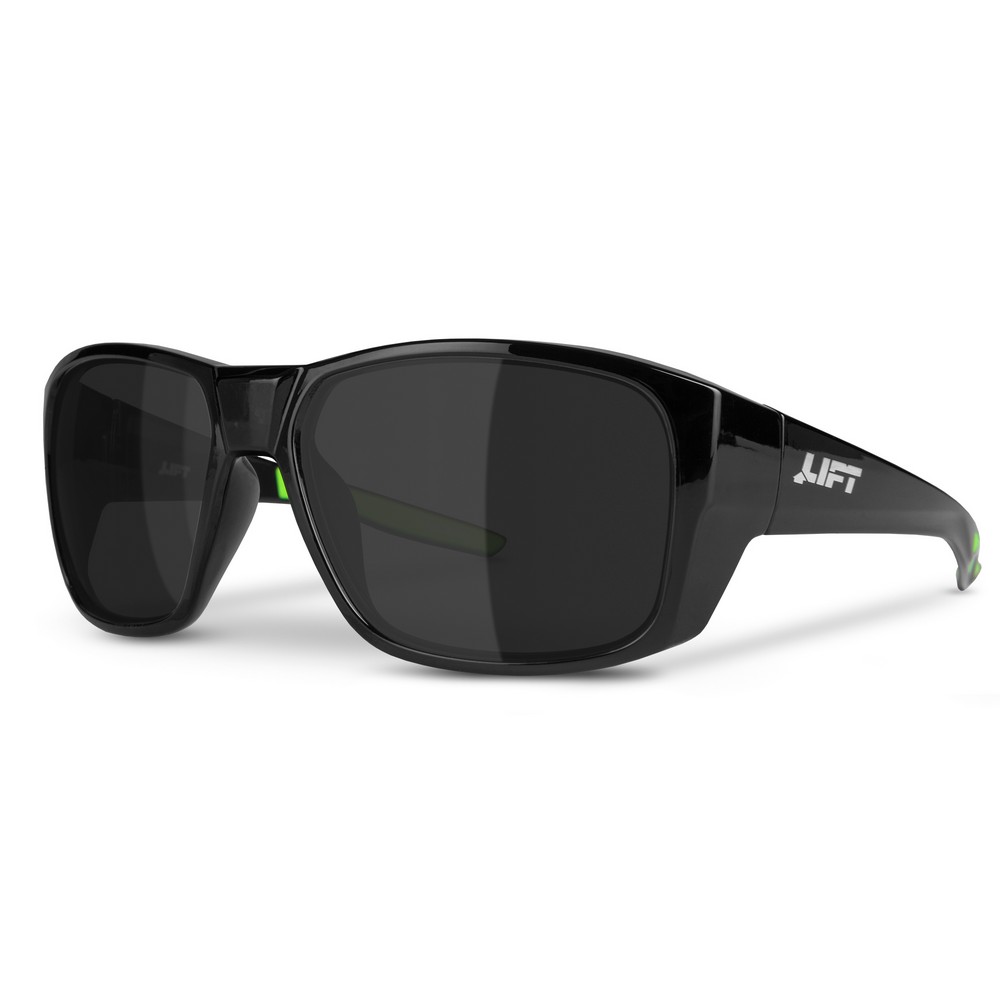 Lift Safety EVA-21BKS Vanguard Safety Glasses Black Gloss, Smoke Lens