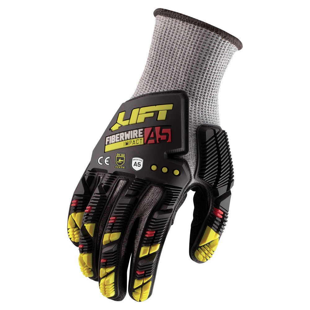 Lift Safety GFT-19YM Fiberwire A5 Impact Crinkle Latex Gloves