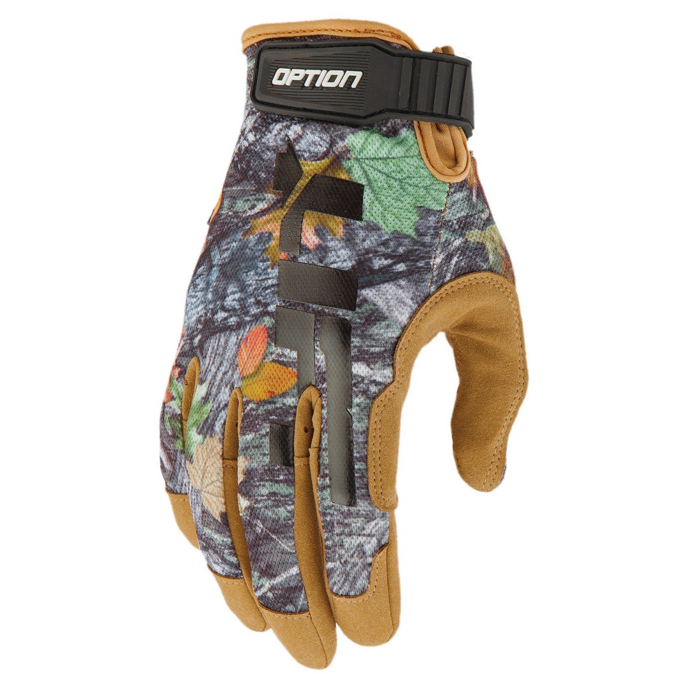 Lift Safety GON-17CFBRS Option Synthetic Leather And Mesh Glove, Camo