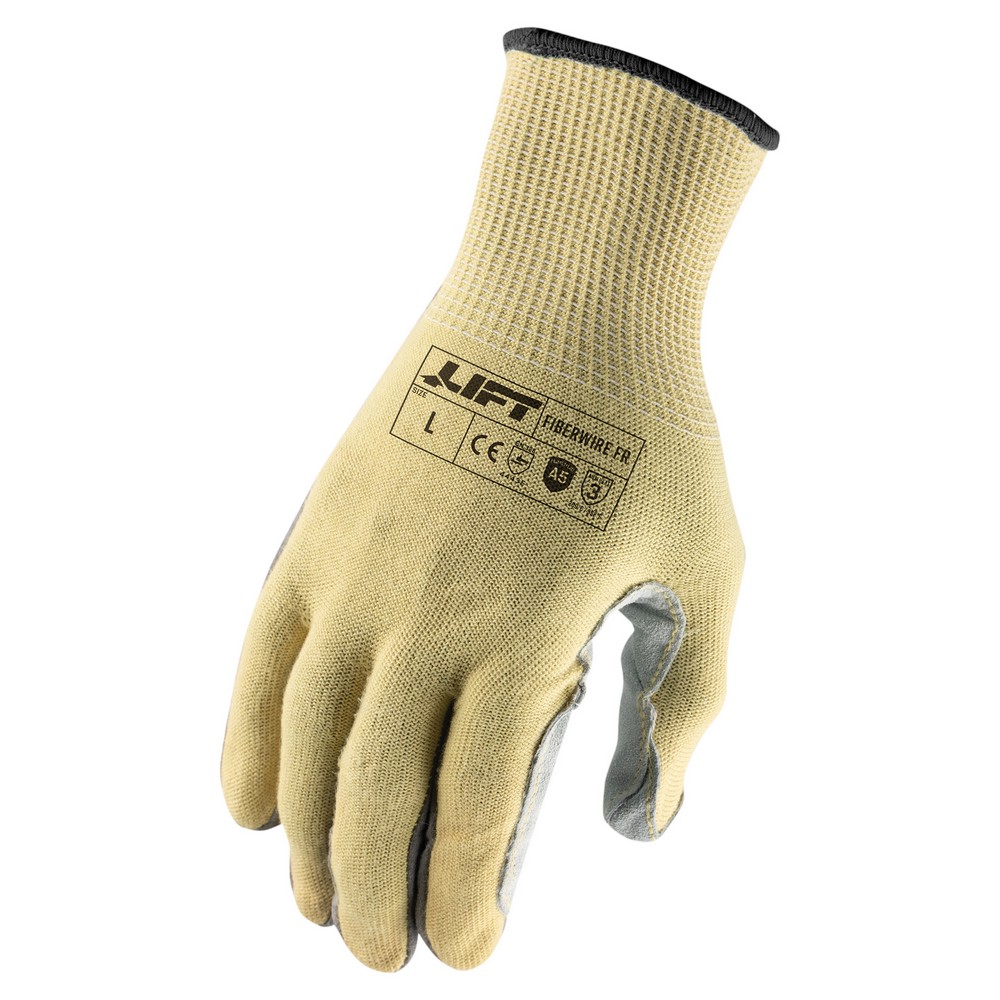 Lift Safety GHL-19LM Fiberwire FR A5 Leather Palm FR Glove