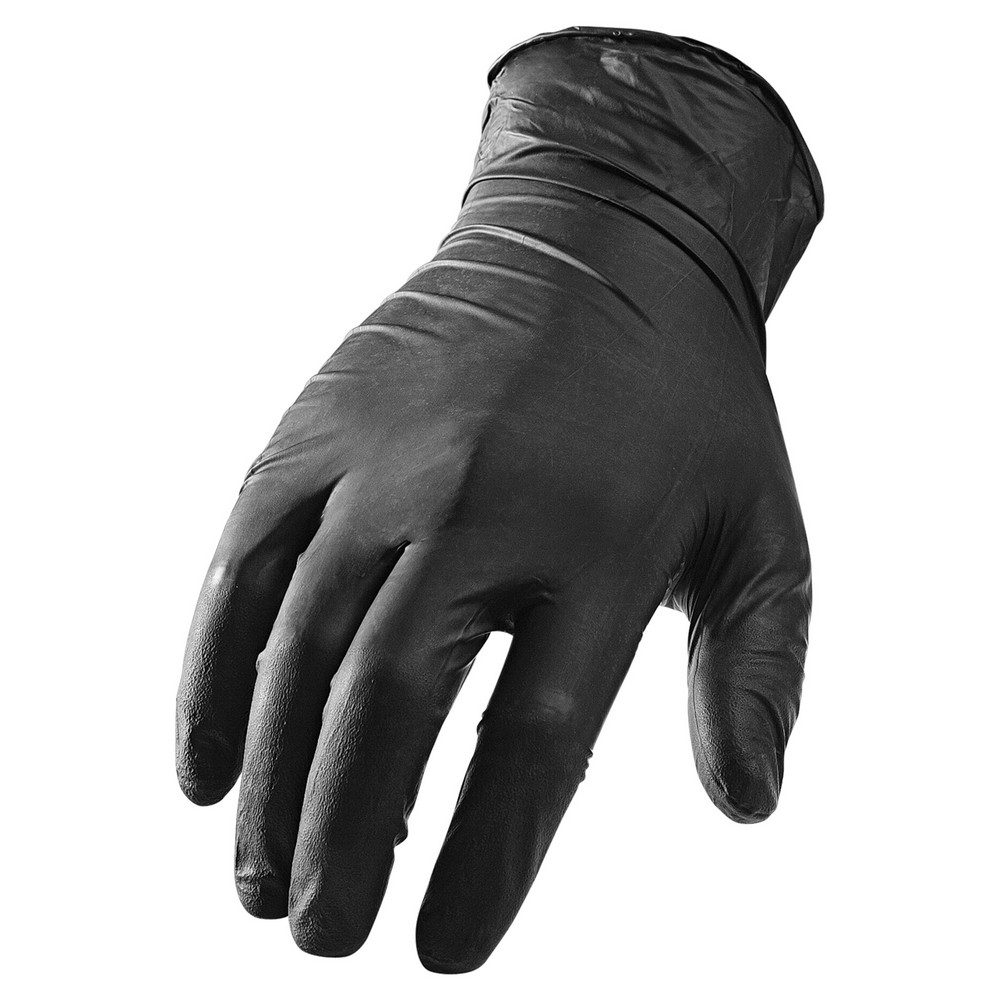 Lift Safety GNX-1KS Ni-Flex 5 Mil Nitrile Disposable Glove, Black