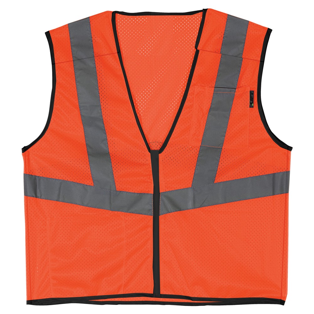 Lift Safety AV5-13EM Viz Pro 5 Point Class 2 Breakaway Vest, Hi-Vis Orange