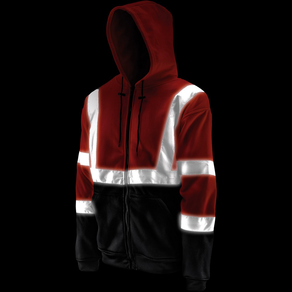 Lift Safety AVH-21ORKM Viz Pro Class 3 Hoodie, Hi-Vis Orange