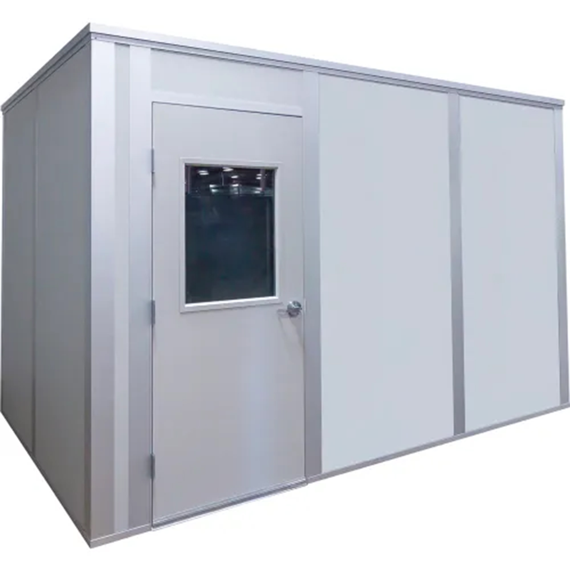 Porta-King G_DG121240 Inplant Office, Gray Vinyl Int & Ext, 12x12, 4-Wall, Class A Fire & STC31 Sound