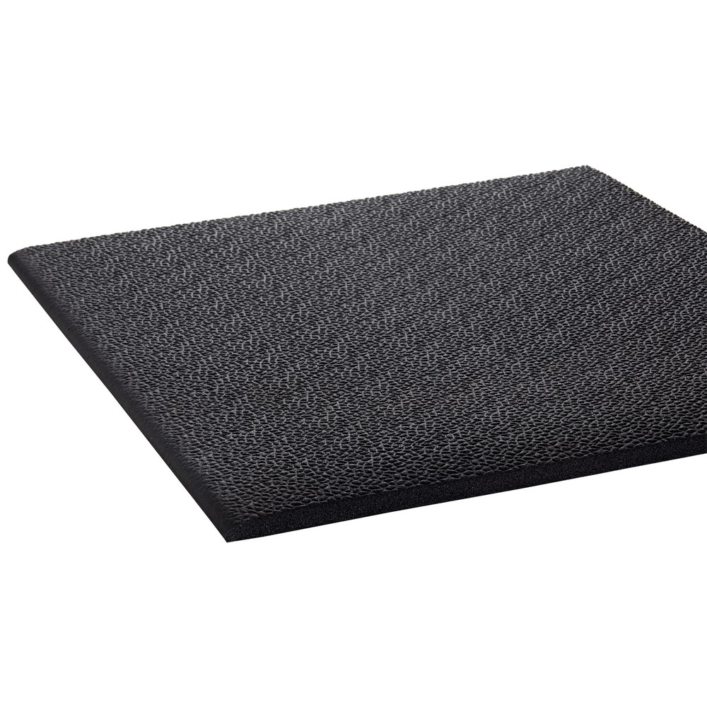Crown Matting K4 0035BK Comfort-King 1/2 3'x5' Black Anti-Fatigue Matting
