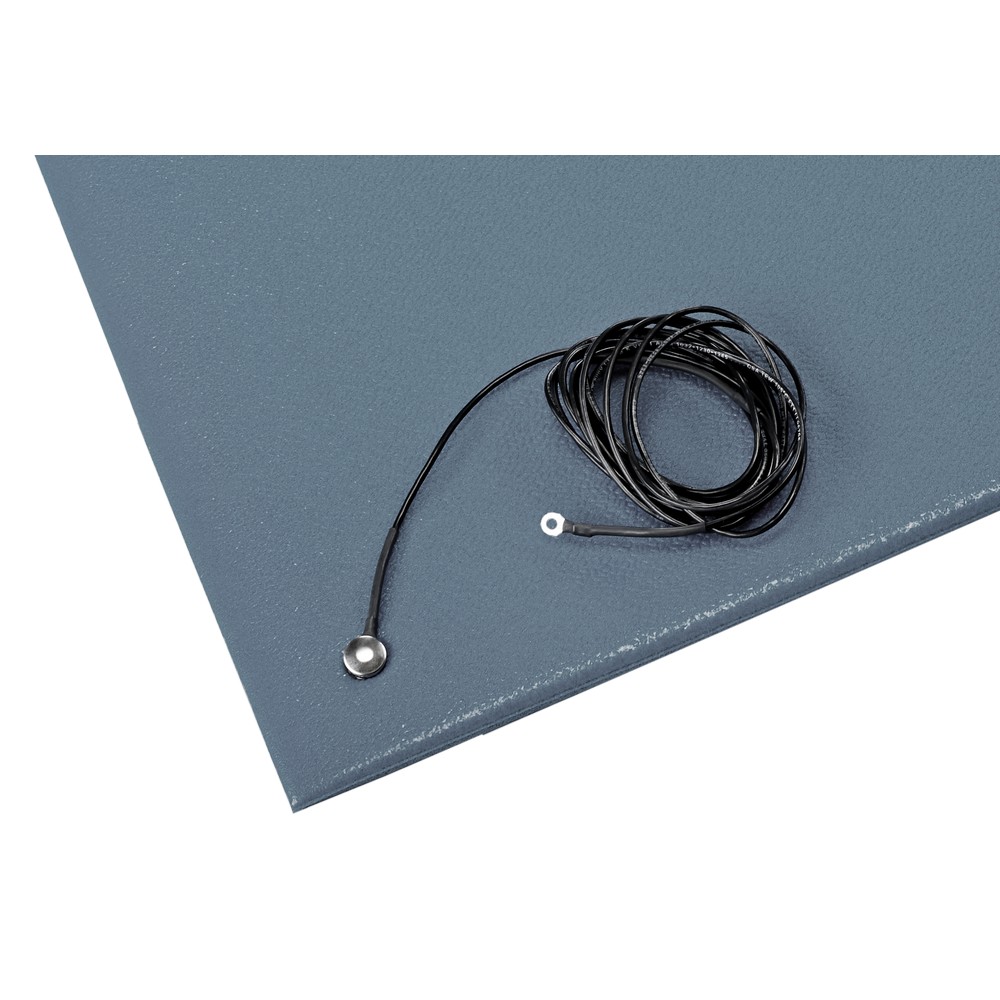 Crown Matting ZC 0023GY Comfort-King Anti-Static 2'x3' Steel Gray Anti-Fatigue Matting