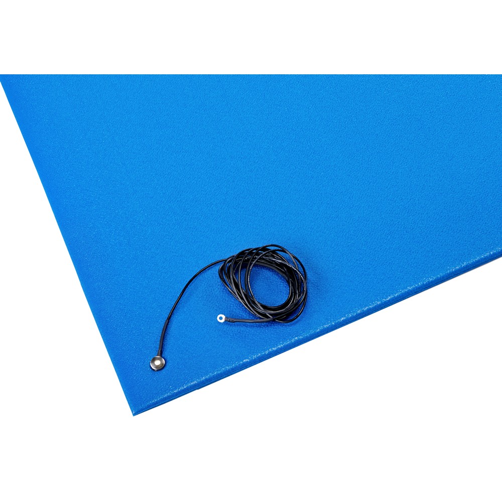 Crown Matting ZC 0035BL Comfort-King Anti-Static 3'x5' Royal Blue Anti-Fatigue Matting
