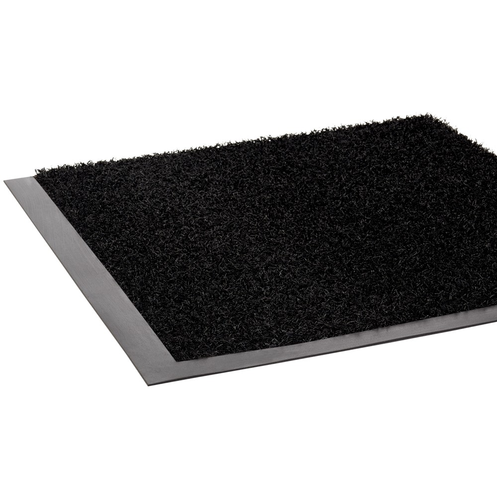 Crown Matting JS 0046BK Jasper 4'x6' Black Entrance Matting