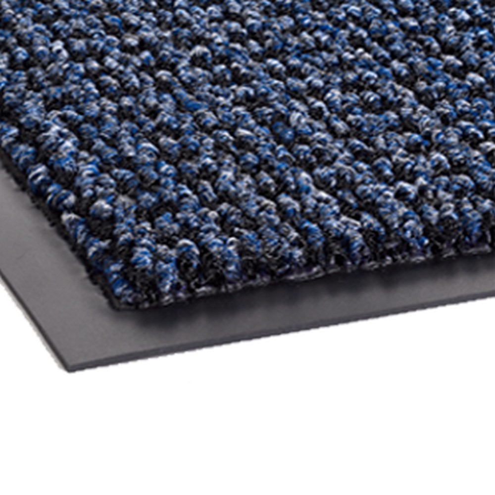 Crown Matting OE 0310BL Oxford Elite 3'x10' Black/Blue Entrance Matting
