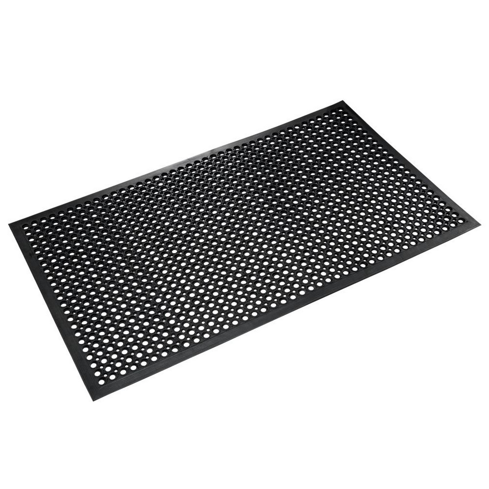Crown Matting WS CT35BK Safewalk-Light General Purpose 3'x5' Black Anti-Fatigue Matting