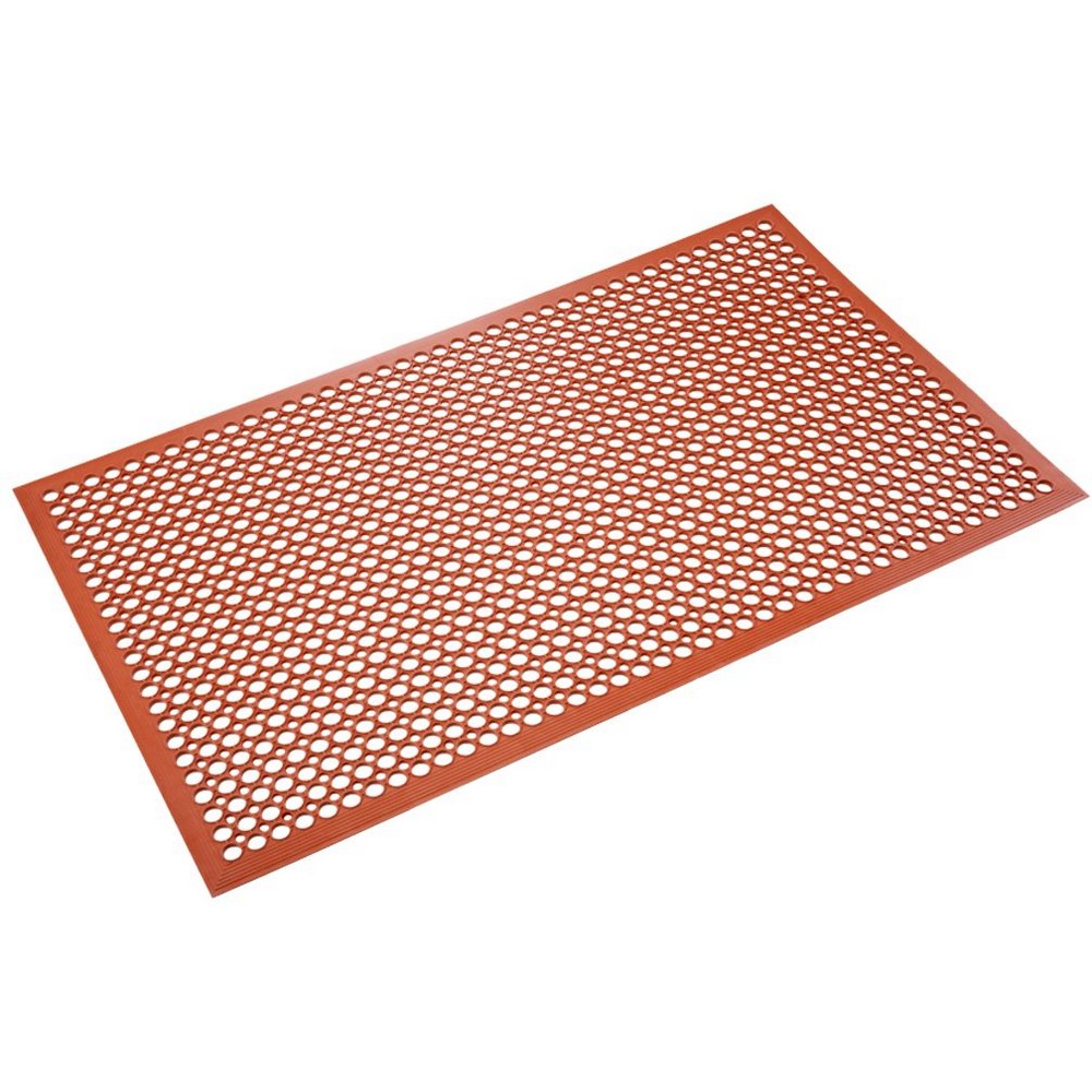 Crown Matting WS CT35TC Safewalk-Light Grease-Resistant 3'x5' Terra Cotta Anti-Fatigue Matting