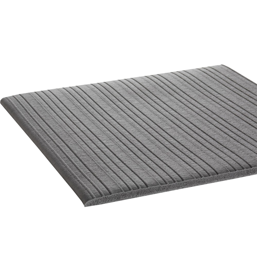 Crown Matting TS6W036GY-60 Tuff-Spun 5/8 Rib-Surface 3'x60' Gray Anti-Fatigue Matting