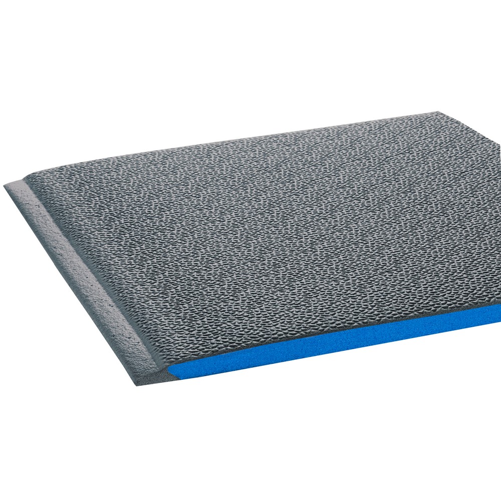 Crown Matting WB Z023GP Wear-Bond Comfort-King Pebble-Surface 2'x3' Gray Anti-Fatigue Matting