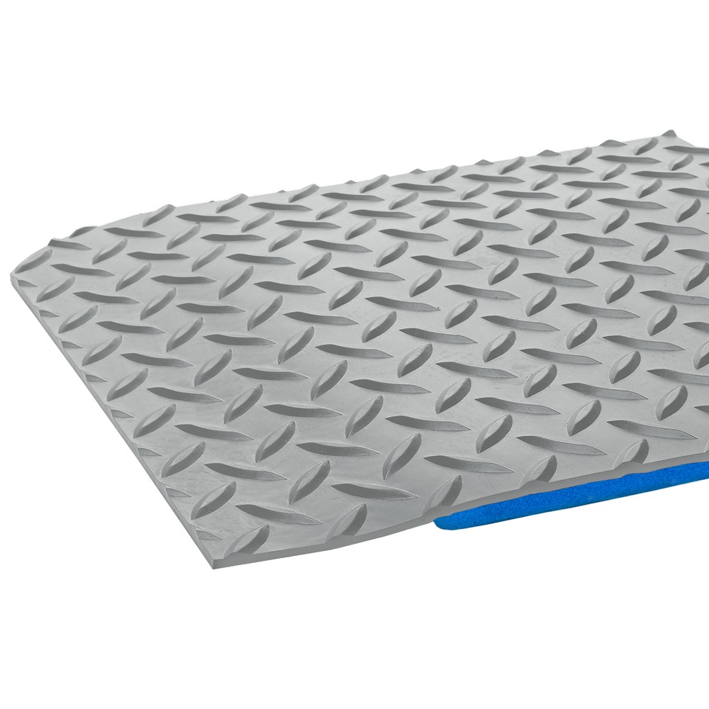 Crown Matting WDR3436GY-75 Workers-Delight Deck Plate Ultra 3'x75' Gray Anti-Fatigue Matting