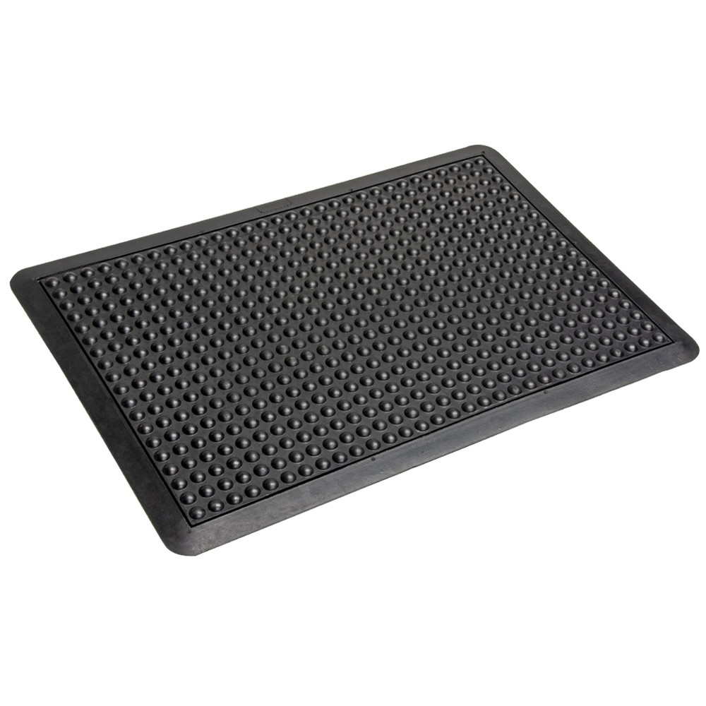 Crown Matting YF 0023BK Yoga-Flex 2'x3' Single Black Anti-Fatigue Matting