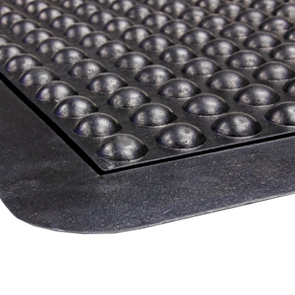 Crown Matting YF SC34BK Yoga-Flex 35"x47" Center Black Anti-Fatigue Matting