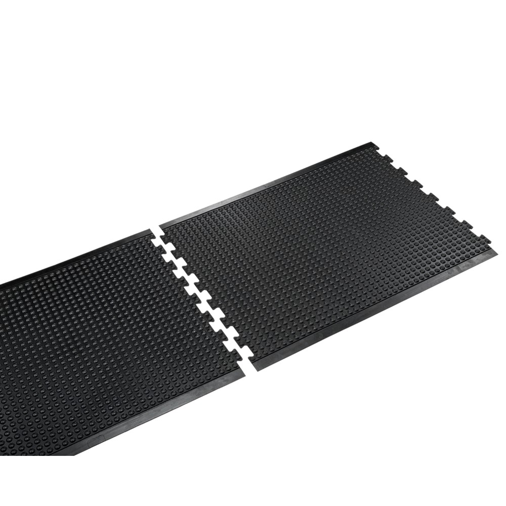 Crown Matting YF SE34BK Yoga-Flex 35"x47" End Black Anti-Fatigue Matting
