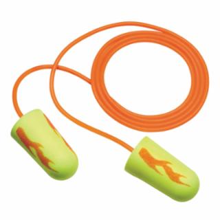 3M MMM3111252 E-A-Rsoft Yellow Neon Blasts Foam Earplugs, Polyurethane, Yellow, Corded