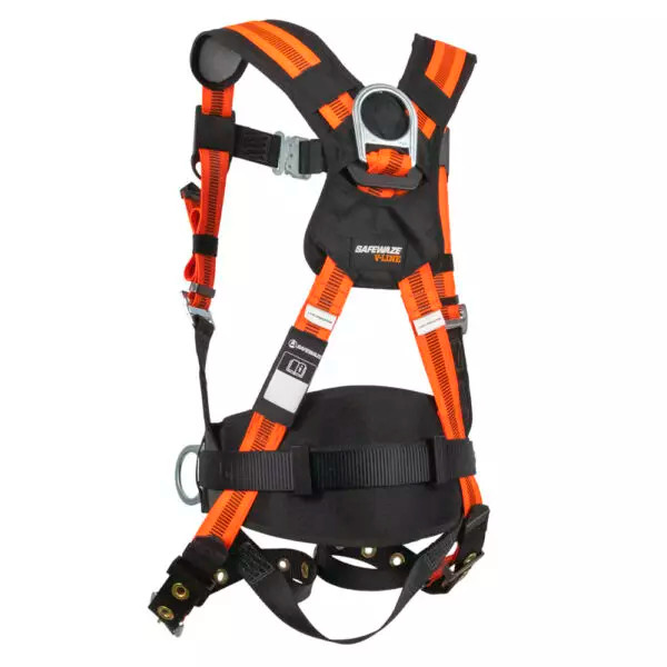 Safewaze 021-1618 V-Line Construction Harness: 3D, QC Chest, TB Legs