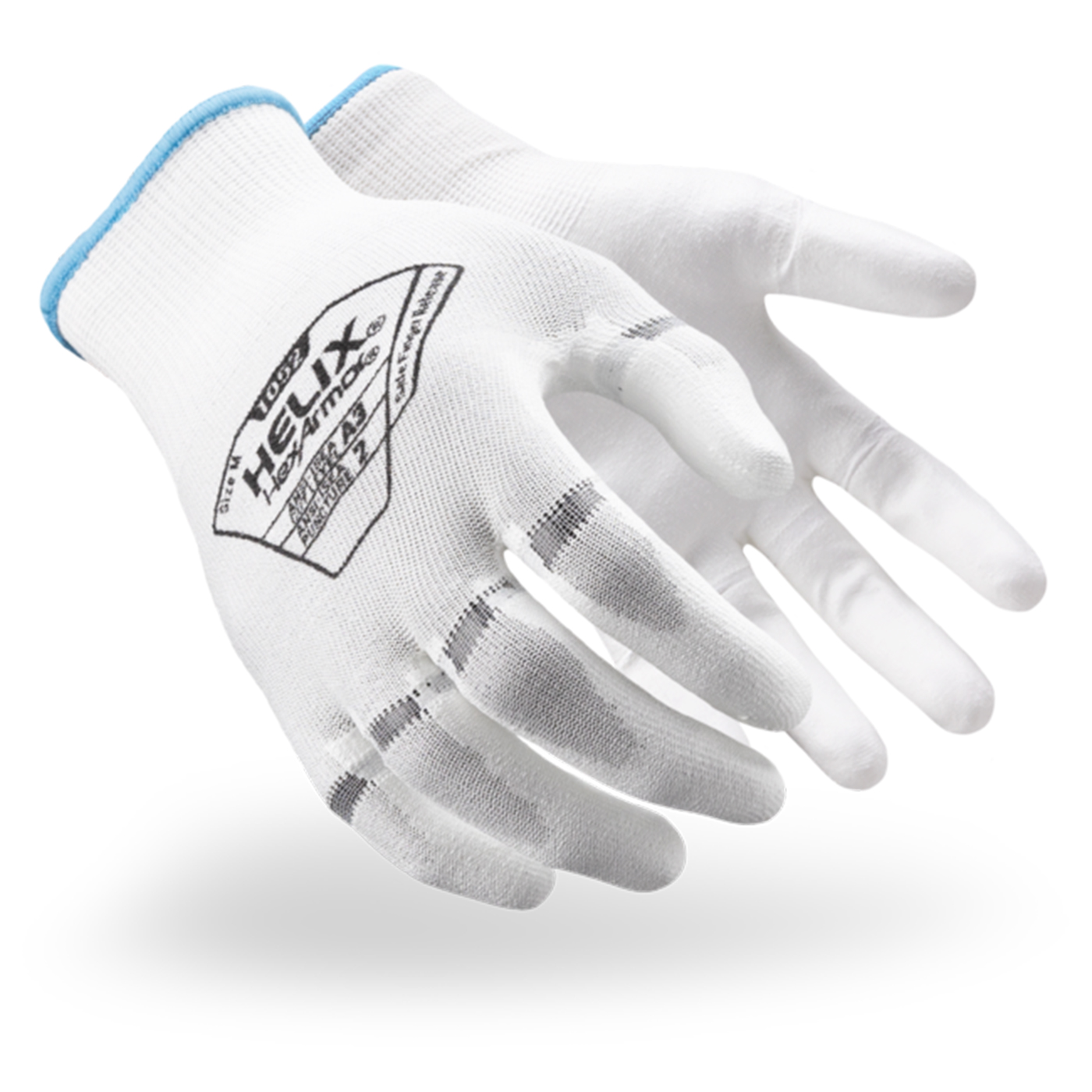 HexArmor 1052 Helix HPPE/Nylon Blend With Polyurethane Dip, Finger Release, Cut Level A3 Glove
