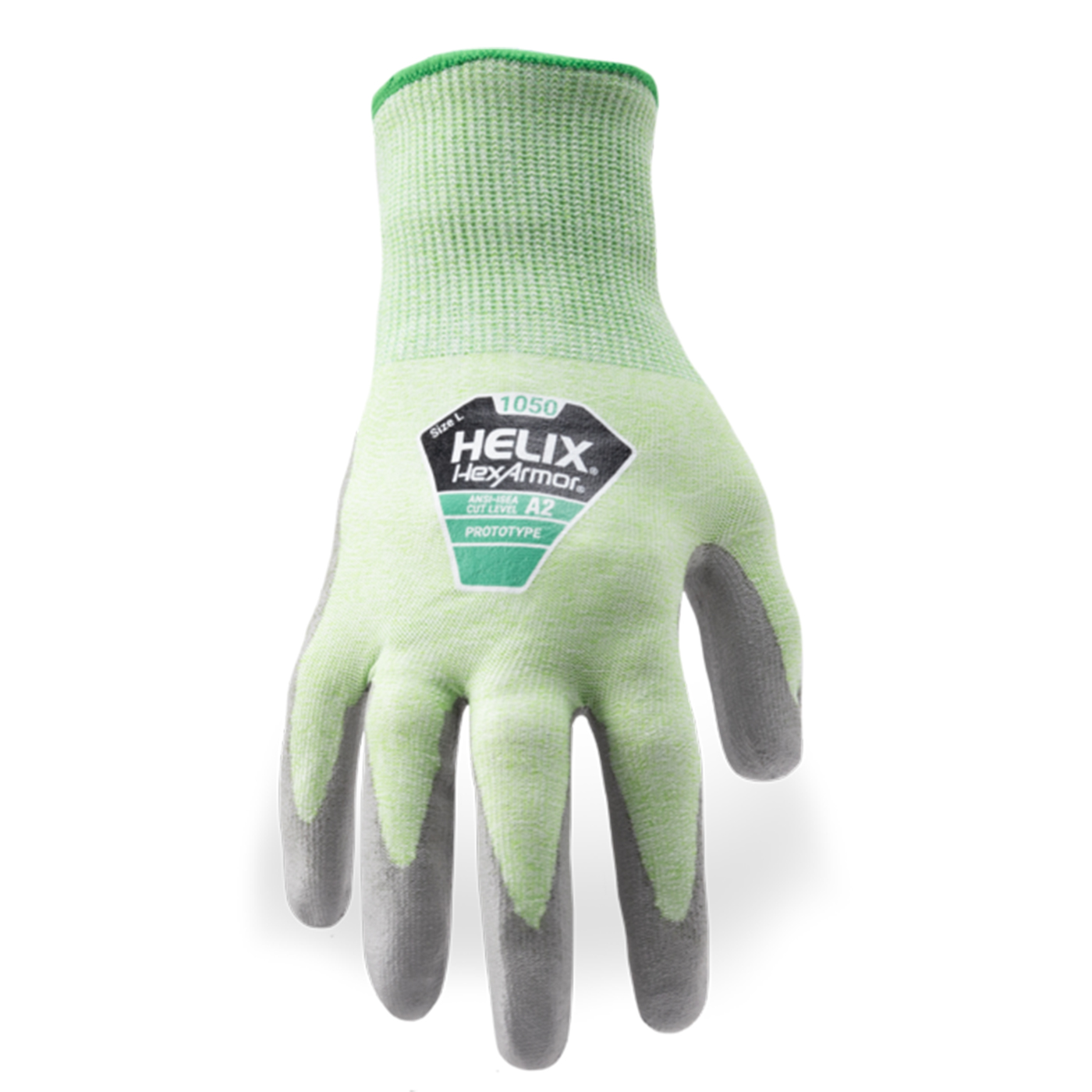 HexArmor 1050 Helix HPPE/Nylon Blend With Polyurethane Dip, Cut Level A3 Glove