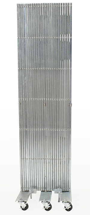 Illinois Engineered Products XPFM712 Portable Folding Gate - Extra Heavy Duty, 7' to 12'W, 6'6"H, Floor Mount