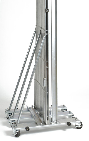 Illinois Engineered Products XPWM712 Portable Folding Gate - Extra Heavy Duty, 7' to 12'W, 6'6"H, Wall Mount