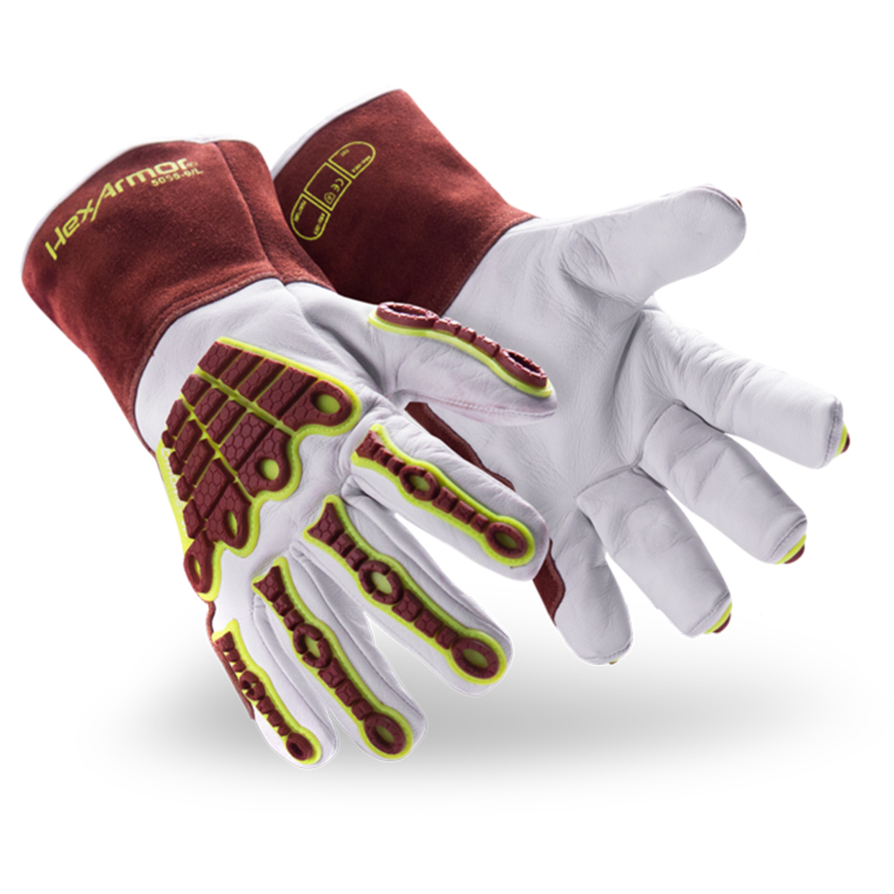 HexArmor 5055 MID w/Impact Goatskin Leather Welding Glove