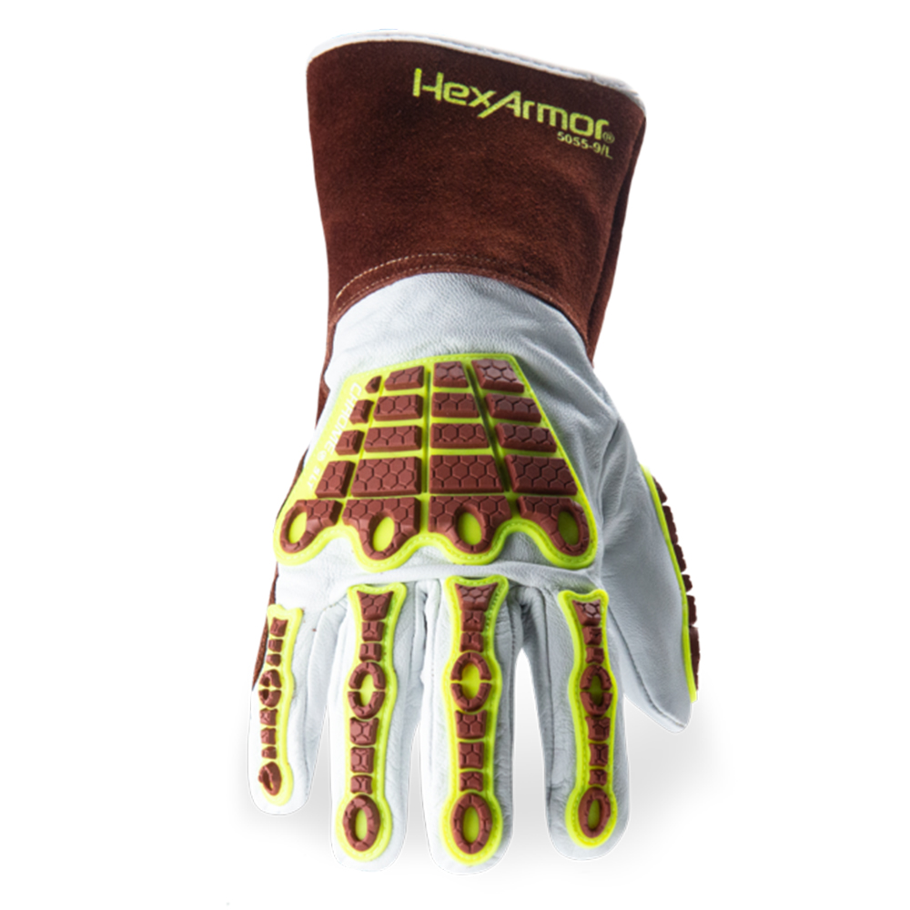 HexArmor 5055 MID w/Impact Goatskin Leather Welding Glove